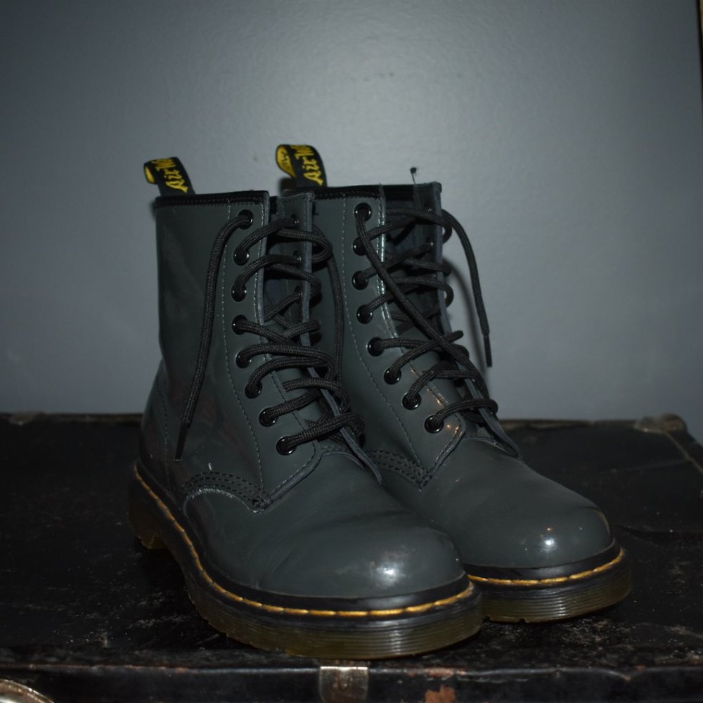 Dr Martens 1460 Patent Leather Lace up Boots